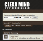 Clear Mind, a Simple Machines Forum (SMF) Theme